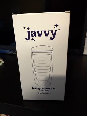 Javvy Better Coffee Club Tumbler - White